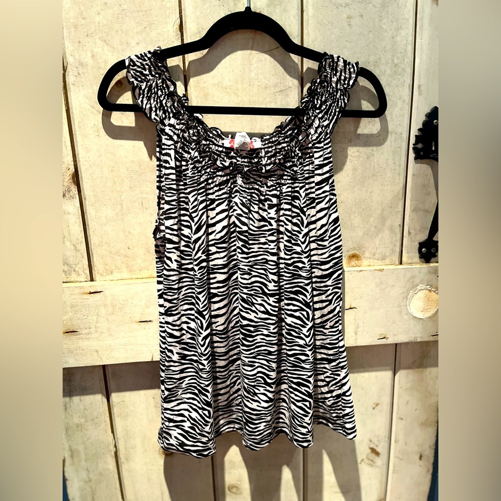 Carol Rose zebra print tank